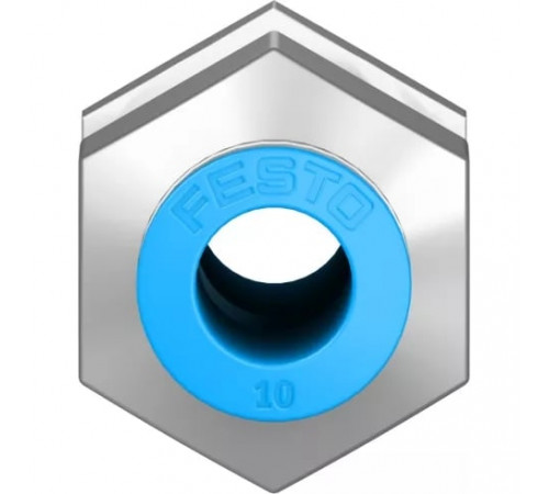 Муфта цанговая для панельного монтажа прямая Festo QSS-10-F Муфта цанговая для панельного монтажа прямая Festo QSS-10-F