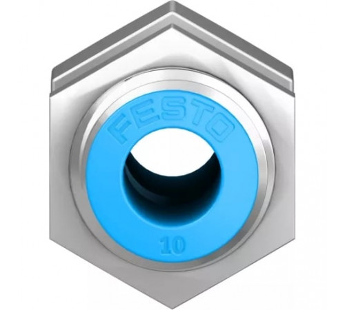 Муфта цанговая для панельного монтажа прямая Festo QSS-10-F Муфта цанговая для панельного монтажа прямая Festo QSS-10-F