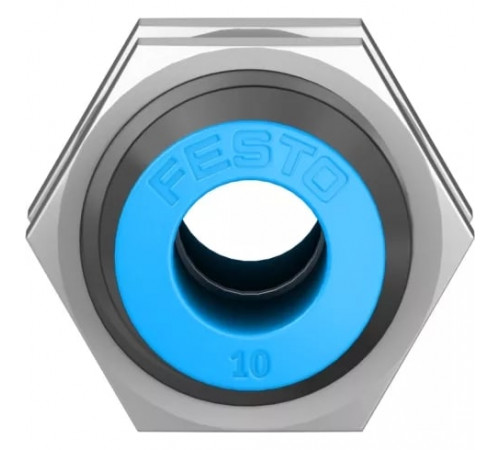 Муфта цанговая для панельного монтажа прямая Festo QSS-10 Муфта цанговая для панельного монтажа прямая Festo QSS-10