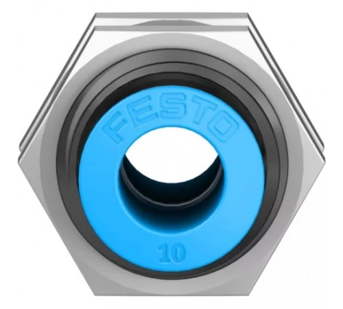 Муфта цанговая для панельного монтажа прямая Festo QSS-10 Муфта цанговая для панельного монтажа прямая Festo QSS-10