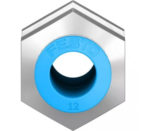 Муфта цанговая для панельного монтажа прямая Festo QSS-12-F Муфта цанговая для панельного монтажа прямая Festo QSS-12-F