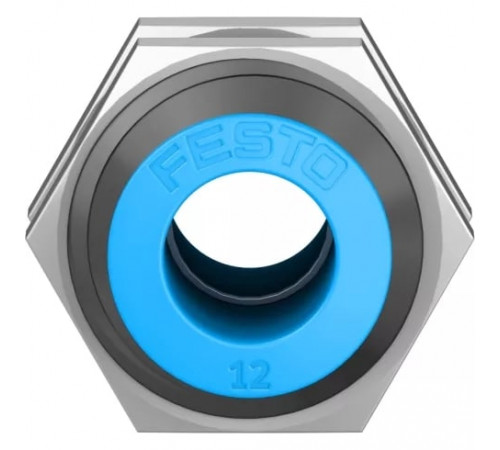Муфта цанговая для панельного монтажа прямая Festo QSS-12 Муфта цанговая для панельного монтажа прямая Festo QSS-12