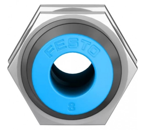 Муфта цанговая для панельного монтажа прямая Festo QSS-8 Муфта цанговая для панельного монтажа прямая Festo QSS-8