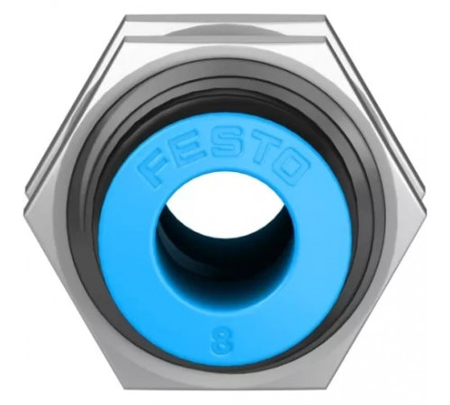Муфта цанговая для панельного монтажа прямая Festo QSS-8 Муфта цанговая для панельного монтажа прямая Festo QSS-8