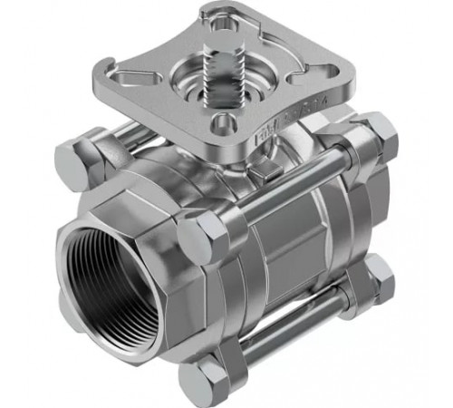 Шаровой кран Festo VZBE-11/2-T-63-T-2-F0507-V15V15 Ру63 Ду40 (PN63 DN40) Шаровой кран Festo VZBE-11/2-T-63-T-2-F0507-V15V15 Ру63 Ду40 (PN63 DN40)