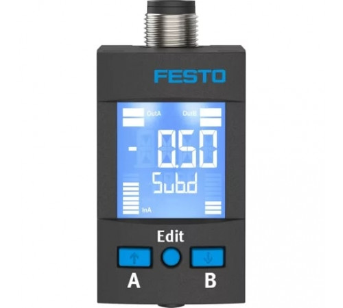 Датчик давления Festo SPAU-P2R-W-G18FD-L-PNLK-PNVBA-M8U Датчик давления Festo SPAU-P2R-W-G18FD-L-PNLK-PNVBA-M8U