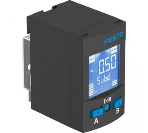Датчик давления Festo SPAU-P10R-W-Q4D-L-PNLK-PNVBA-M12D Датчик давления Festo SPAU-P10R-W-Q4D-L-PNLK-PNVBA-M12D