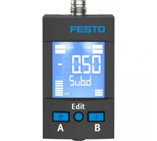Датчик давления Festo SPAU-B2R-H-G18FD-L-PNLK-PNVBA-M8U Датчик давления Festo SPAU-B2R-H-G18FD-L-PNLK-PNVBA-M8U