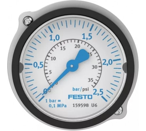 Фланцевый манометр Festo FMA-50-2,5-1/4-EN Фланцевый манометр Festo FMA-50-2,5-1/4-EN