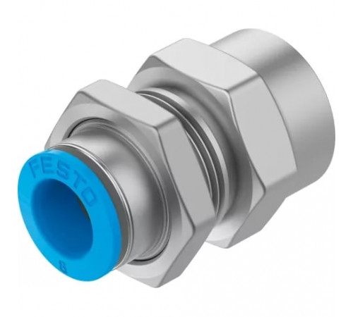 Штуцер цанговый для панельного монтажа Festo QSSF-1/4-8-B Штуцер цанговый для панельного монтажа Festo QSSF-1/4-8-B