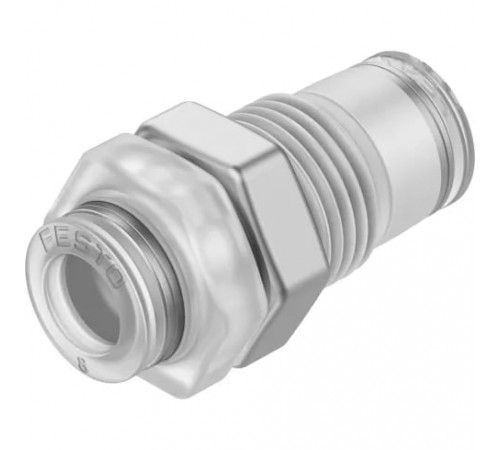 Муфта цанговая для панельного монтажа прямая Festo NPQP-H-Q8-E-FD Муфта цанговая для панельного монтажа прямая Festo NPQP-H-Q8-E-FD