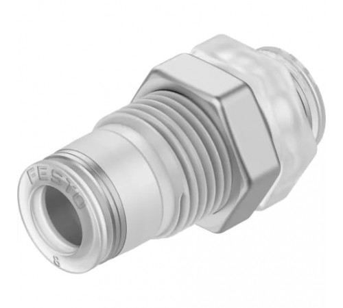 Муфта цанговая для панельного монтажа прямая Festo NPQP-H-Q8-E-FD Муфта цанговая для панельного монтажа прямая Festo NPQP-H-Q8-E-FD