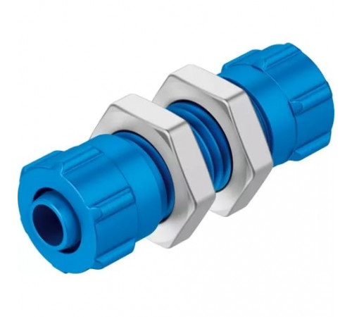 Муфта ниппельная с накидной гайкой для панельного монтажа Festo SCK-PK-4 Муфта ниппельная с накидной гайкой для панельного монтажа Festo SCK-PK-4