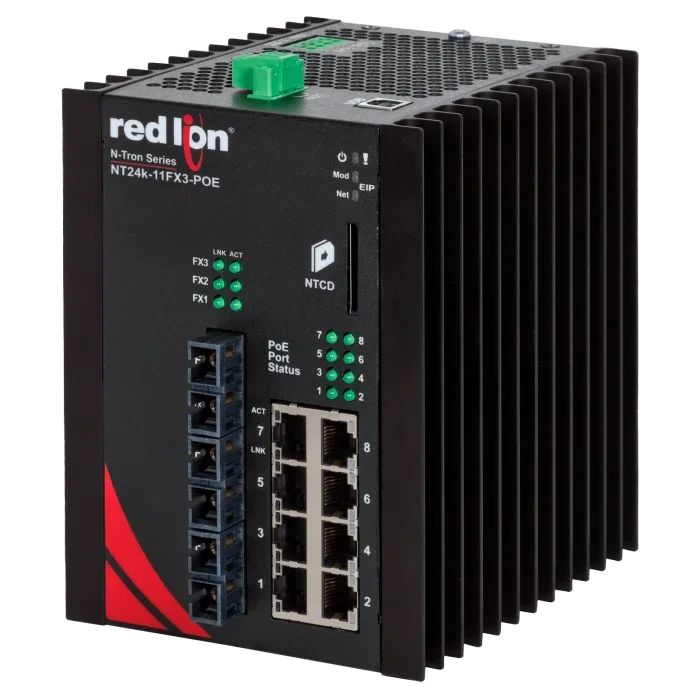 N-Tron NT24K-11FX3-SC-POE — управляемый ethernet-коммутатор