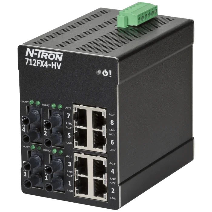 N-Tron 712FXE4-ST-15-HV — управляемый ethernet-коммутатор