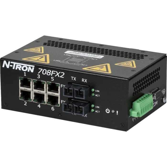 N-Tron 708FX2-SC — управляемый ethernet-коммутатор