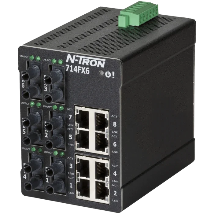 N-Tron 714FX6-ST — управляемый ethernet-коммутатор