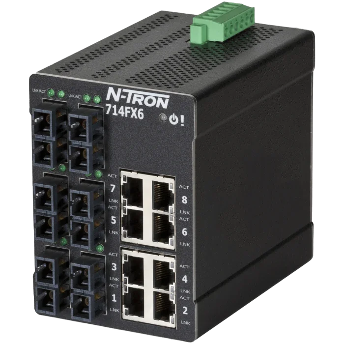 N-Tron 714FX6-SC — управляемый ethernet-коммутатор