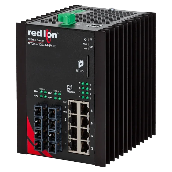 N-Tron NT24K-12GX4-SC-POE — управляемый ethernet-коммутатор