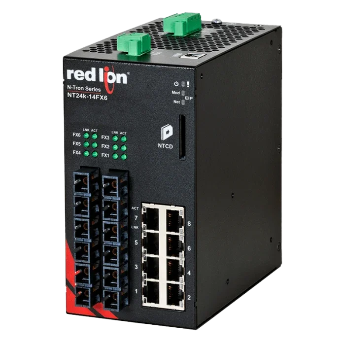 N-Tron NT24K-14FX6-SC — управляемый ethernet-коммутатор