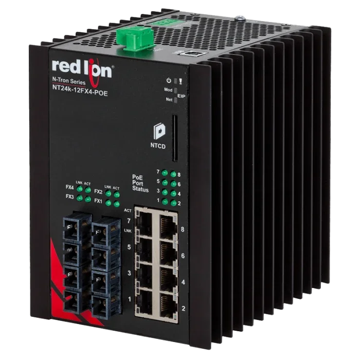 N-Tron NT24K-12FX4-SC-POE — управляемый ethernet-коммутатор
