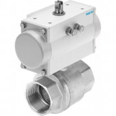 Шаровой Кран Festo VZBMA1 1/2RP25D2B2PB40 Ру25 Ду40 (PN25 DN40) | VZBM-A-1-1-2-RP-25-D-2-B2-PB40-RU25-DU40-PN25-DN40