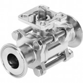 Шаровой Кран Festo VZBD11/4S516T2F0405V14V14 Ру16 Ду32 (PN16 DN32) | VZBD-11-4-S5-16-T-2-F0405-V14V14-RU16-DU32-PN16-DN32