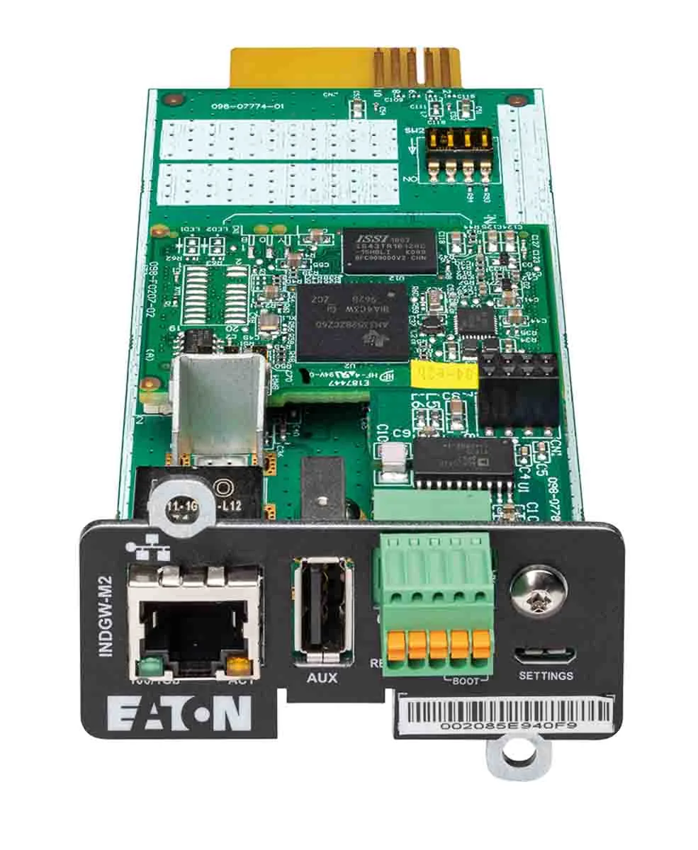 Eaton INDGW-M2-Industrial-Gateway-Card-Modbus-TCP-RTU (INDGWM2IndustrialGatewayCardModbusTCPRTU)