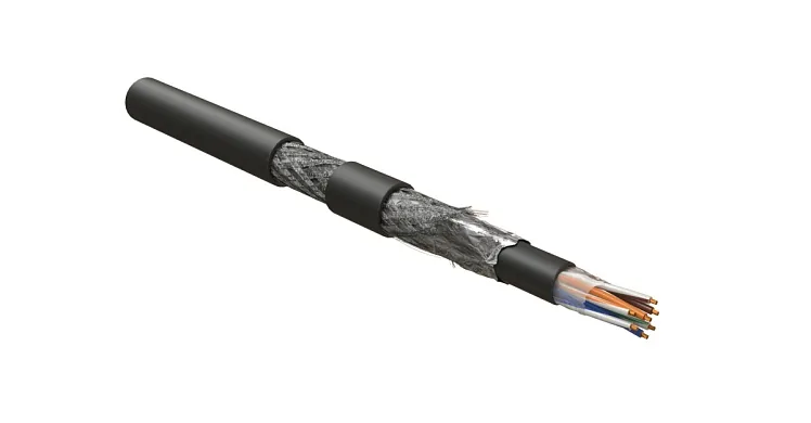 Hyperline ISFUTP4-C5E-P24-19-PVC-PVC-BK (ISFUTP4C5EP2419PVCPVCBK)