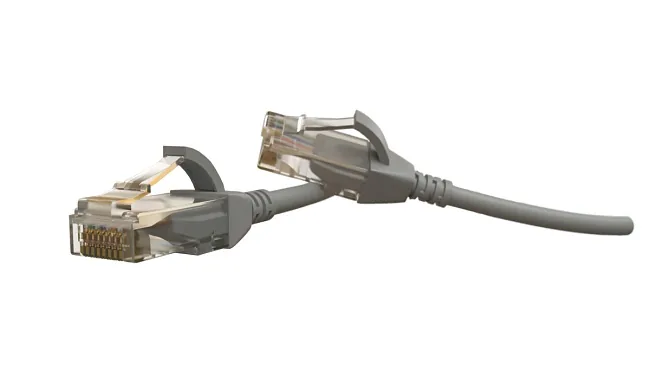 Hyperline PC-LPT-UTP-RJ45-RJ45-C6-1M-LSZH-GY (PCLPTUTPRJ45RJ45C61MLSZHGY)