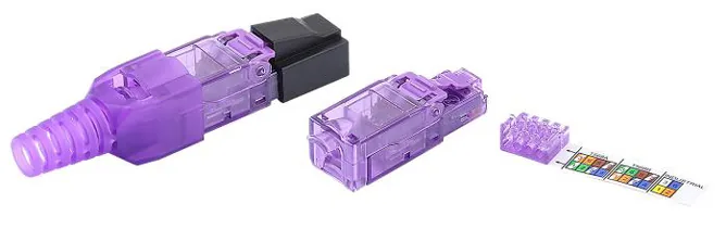 Hyperline PLUD-8P8C-S-C6-VL (PLUD8P8CSC6VL)
