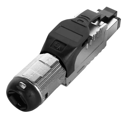Hyperline PLUE-8P8C-S-C6A-SH-BK (PLUE8P8CSC6ASHBK)