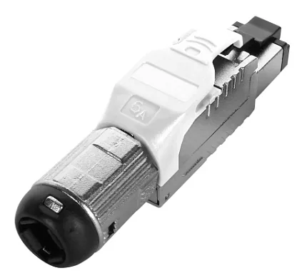 Hyperline PLUE-8P8C-S-C6A-SH-WH (PLUE8P8CSC6ASHWH)
