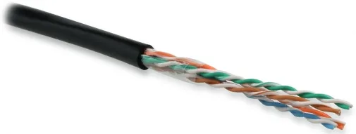 Hyperline UUTP4-C5E-S24-OUT-PE-BK-500 (UUTP4C5ES24OUTPEBK500)