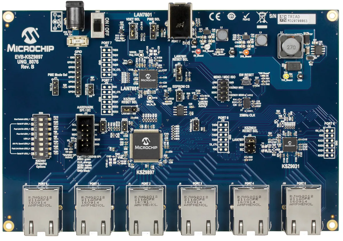 Microchip EVB-KSZ9897-1 (EVBKSZ98971)