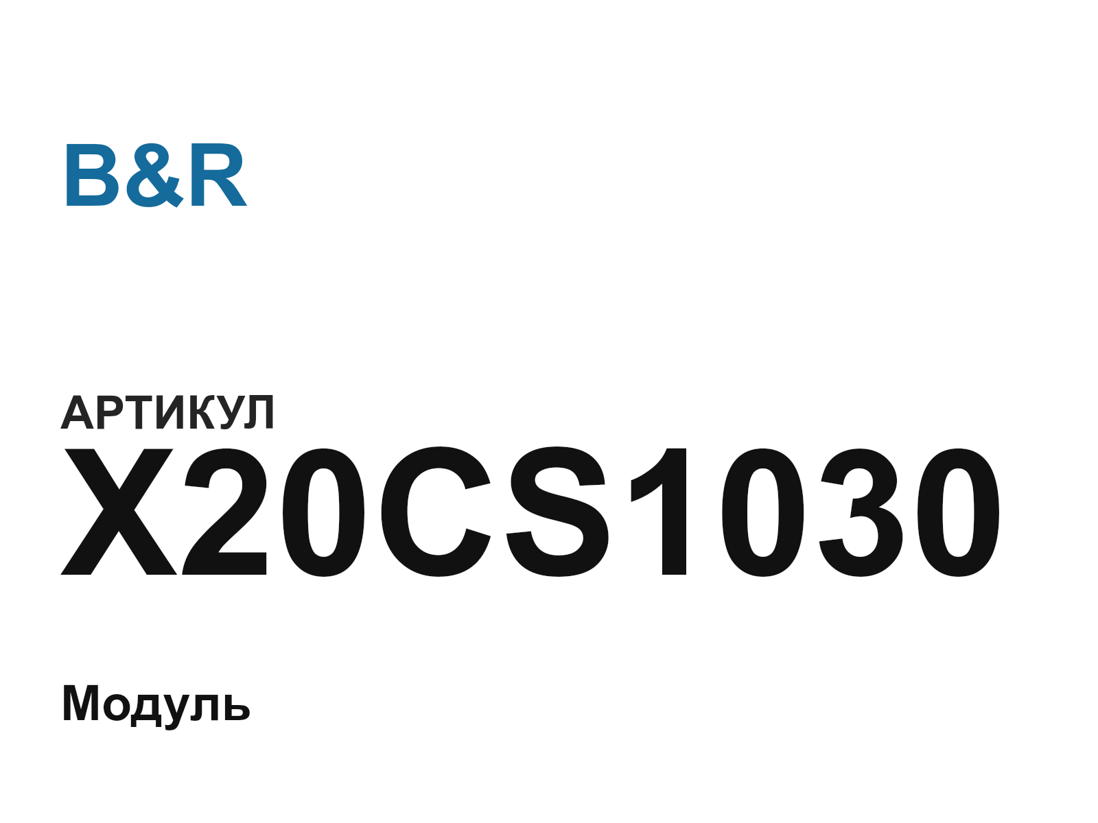 B&R X20CS1030-D4 (X20CS1030D4)