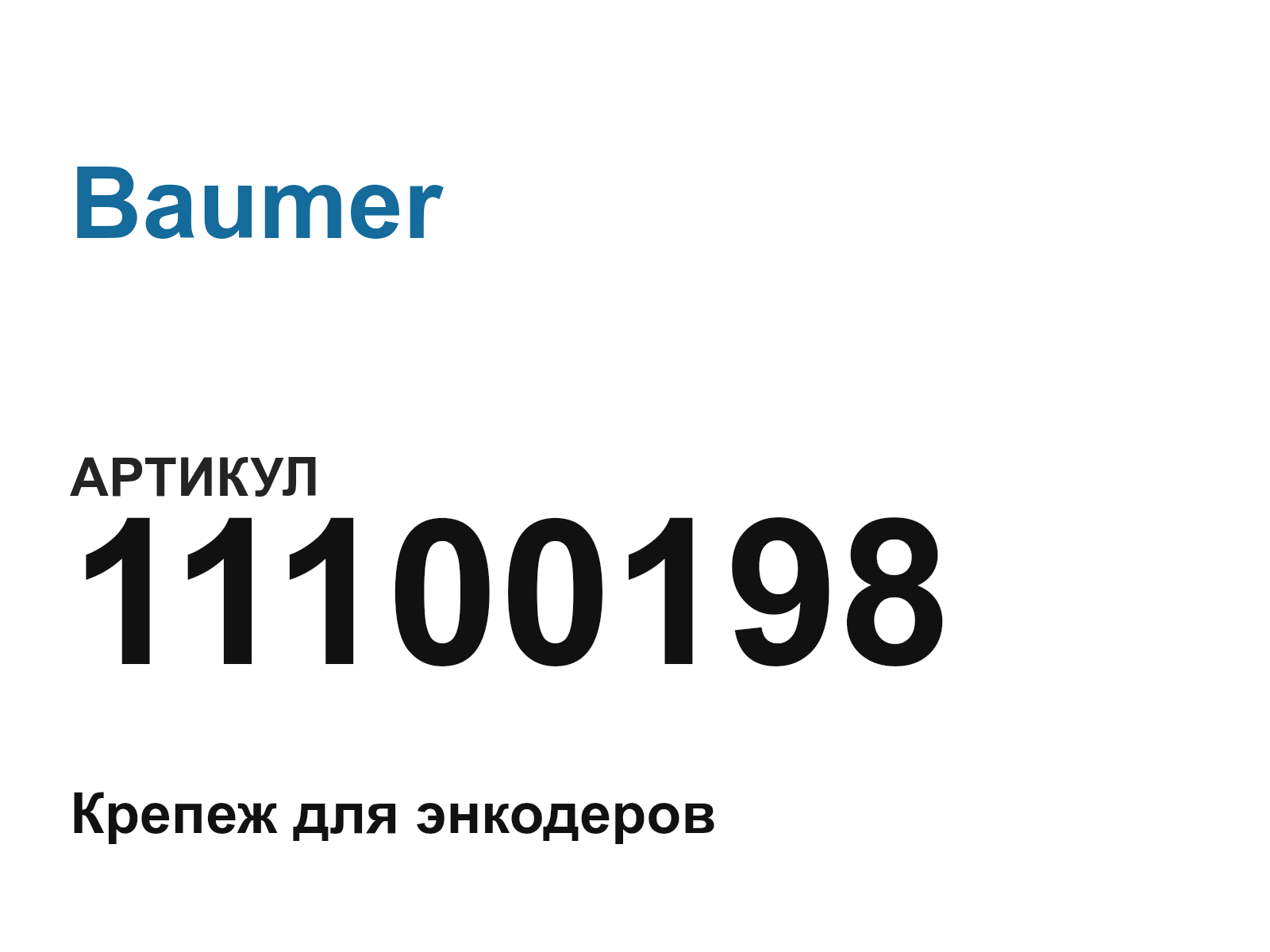 Baumer 11100198 (11100198)