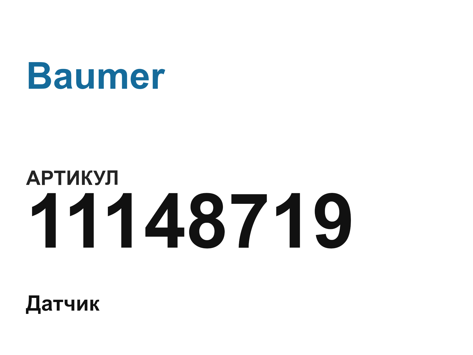 Baumer 11148719 (11148719)