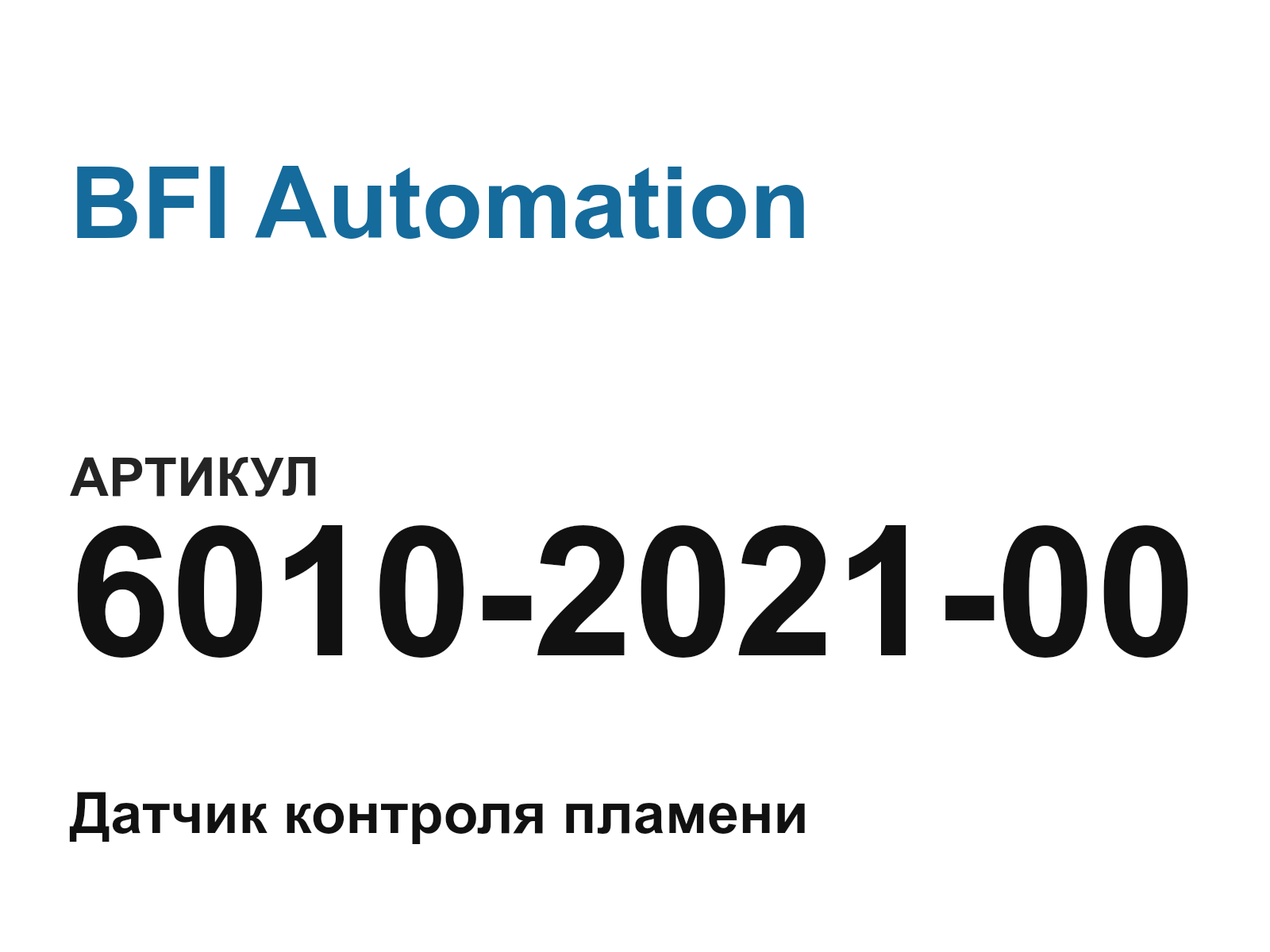 BFI Automation 6010-2021-00 (6010202100)