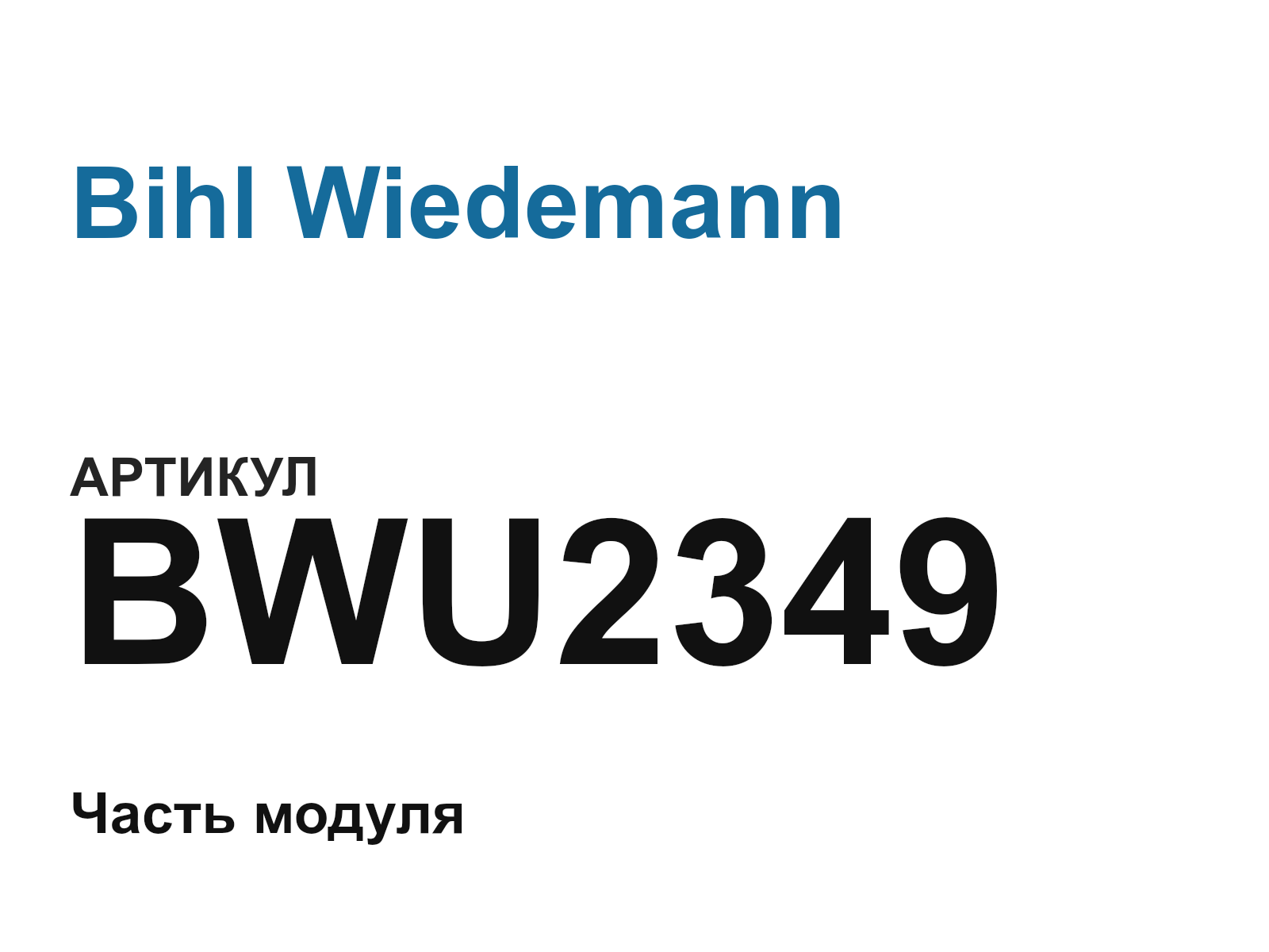 Bihl Wiedemann BWU2349 (BWU2349)
