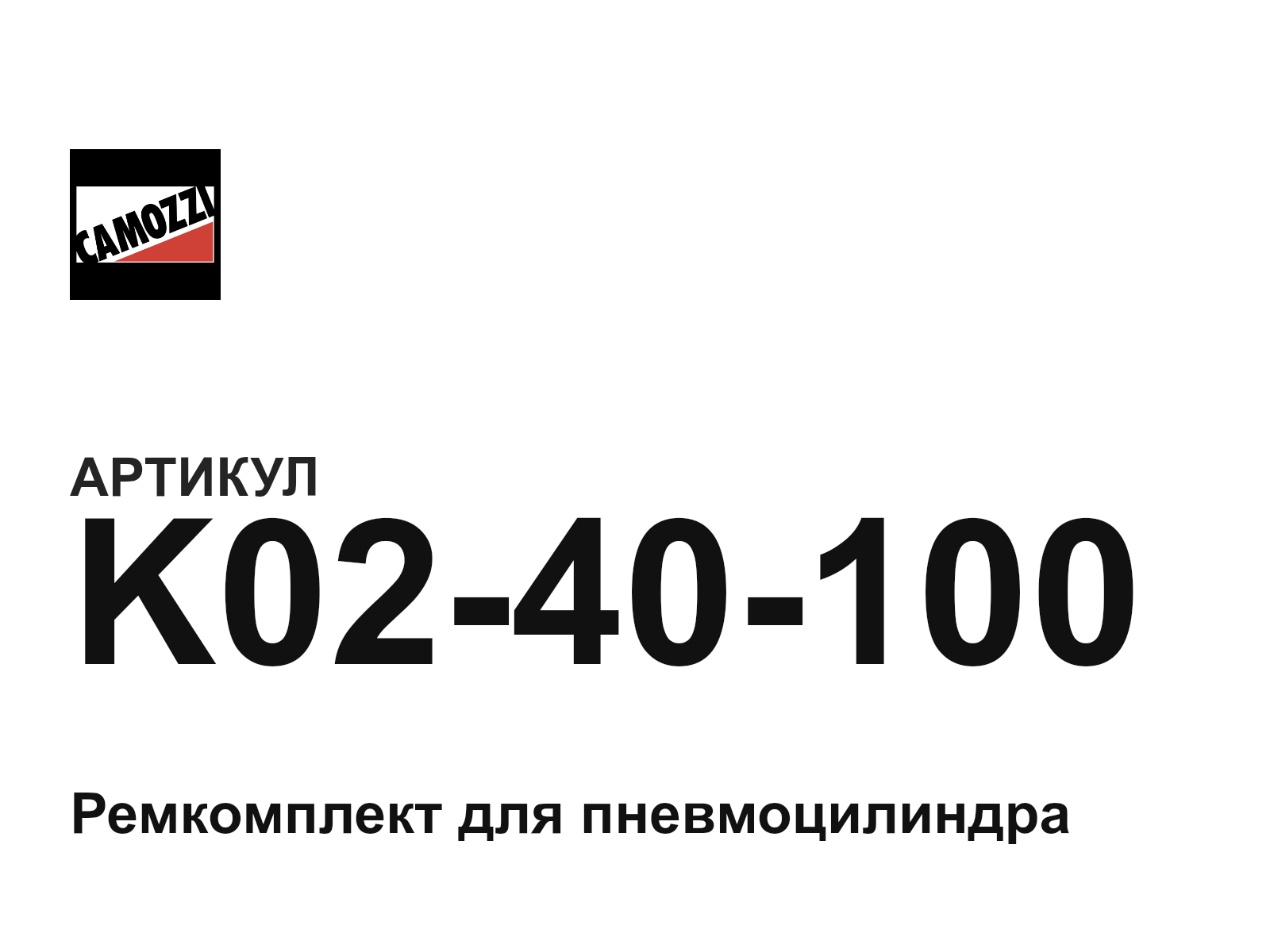 Camozzi K02-40-100 (K0240100)