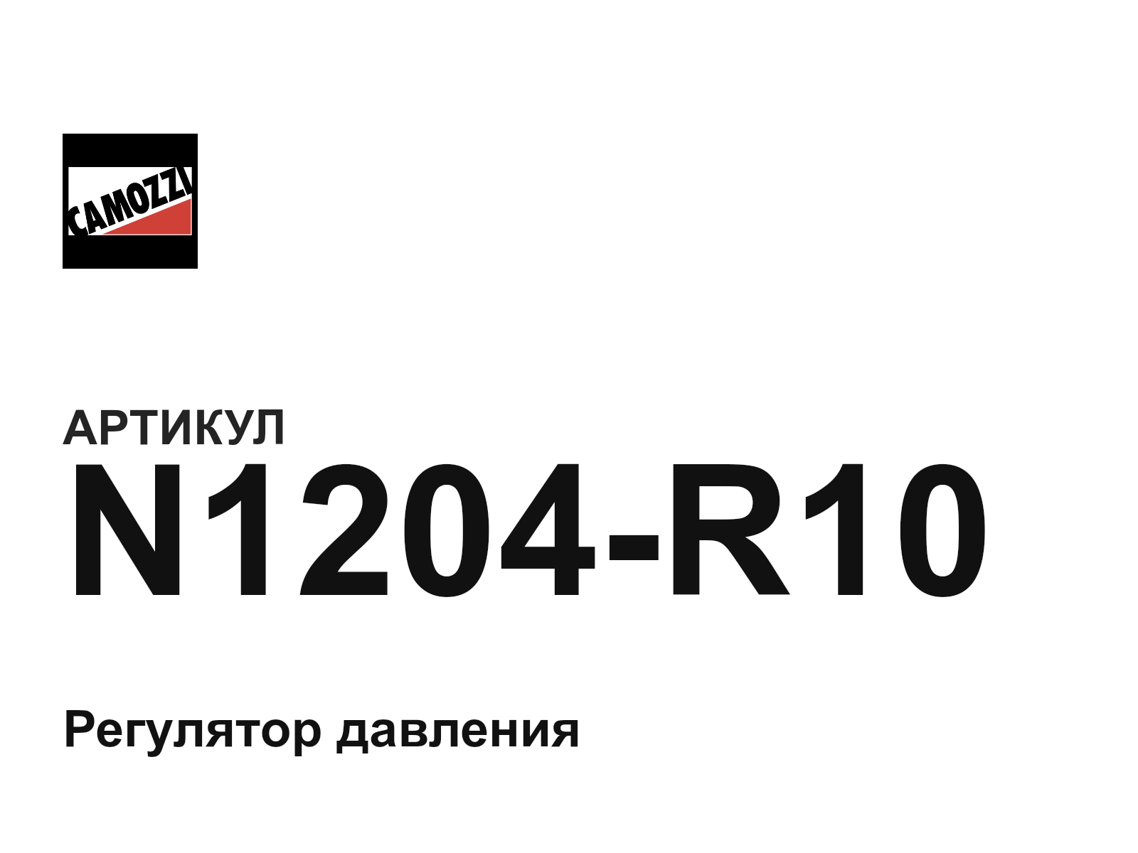 Camozzi N1204-R10 (N1204R10)