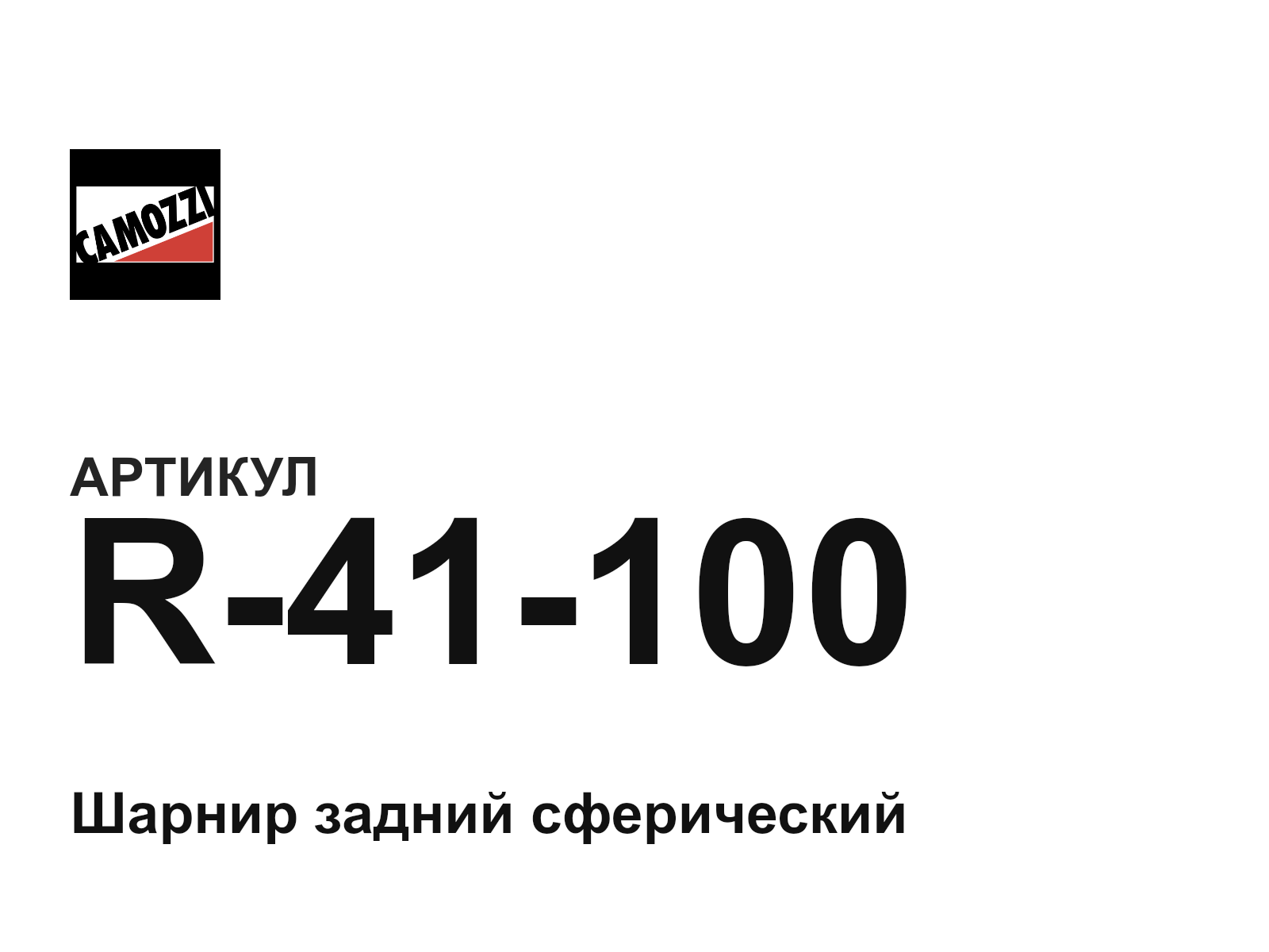 Camozzi R-41-100 (R41100)
