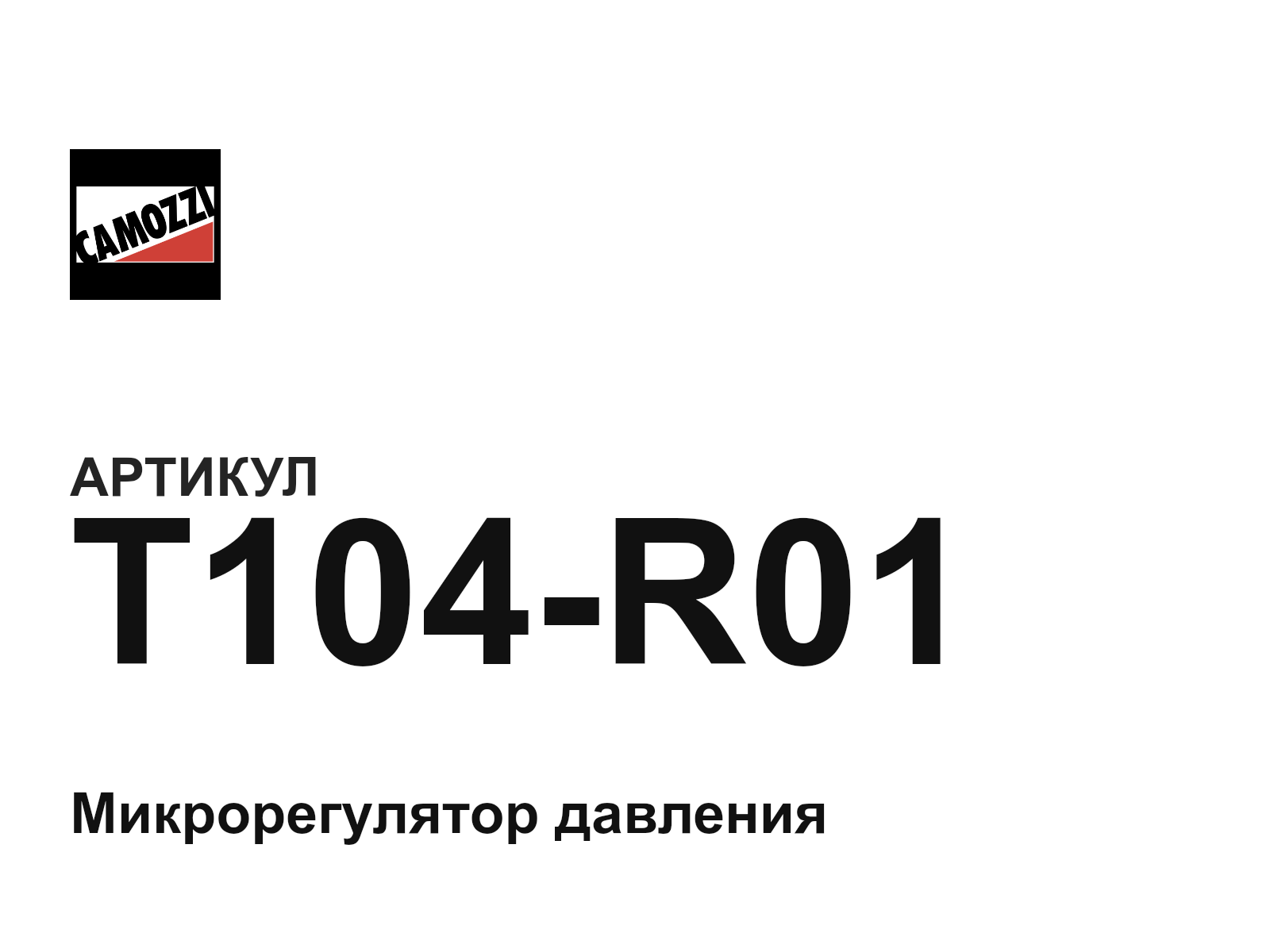 Camozzi T104-R01 (T104R01)