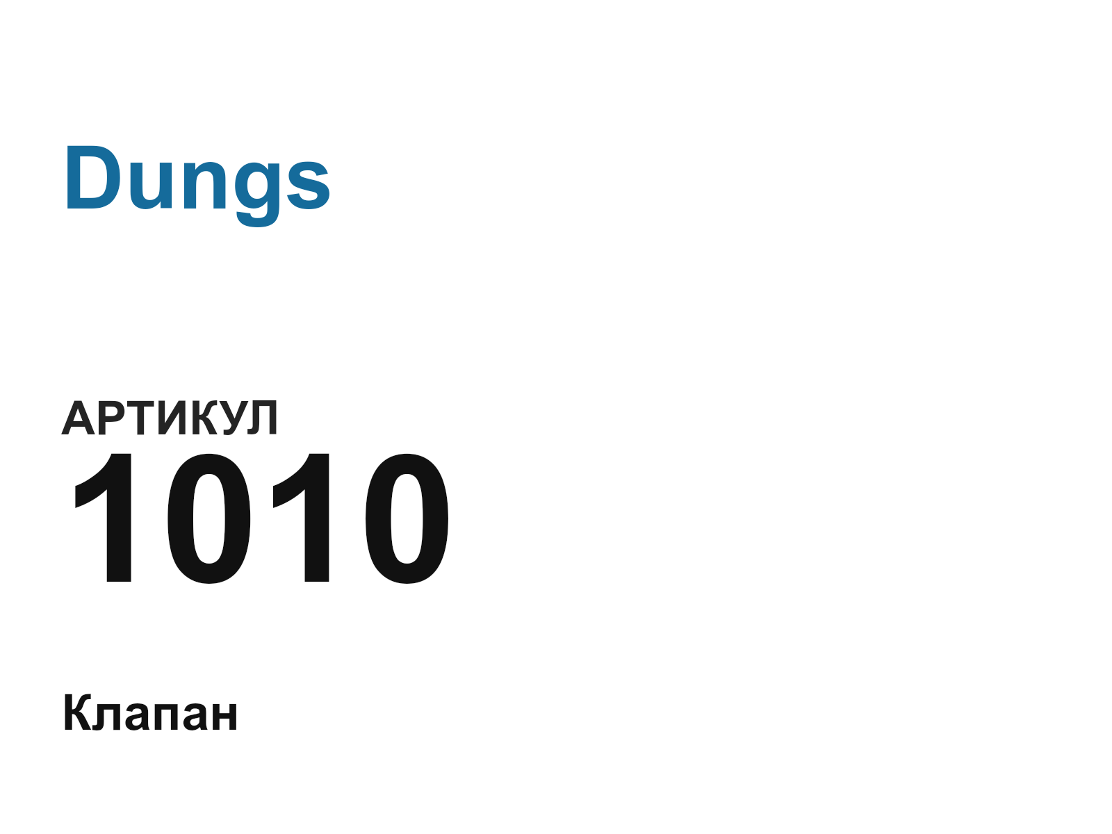 Dungs 1010-D16 (1010D16)