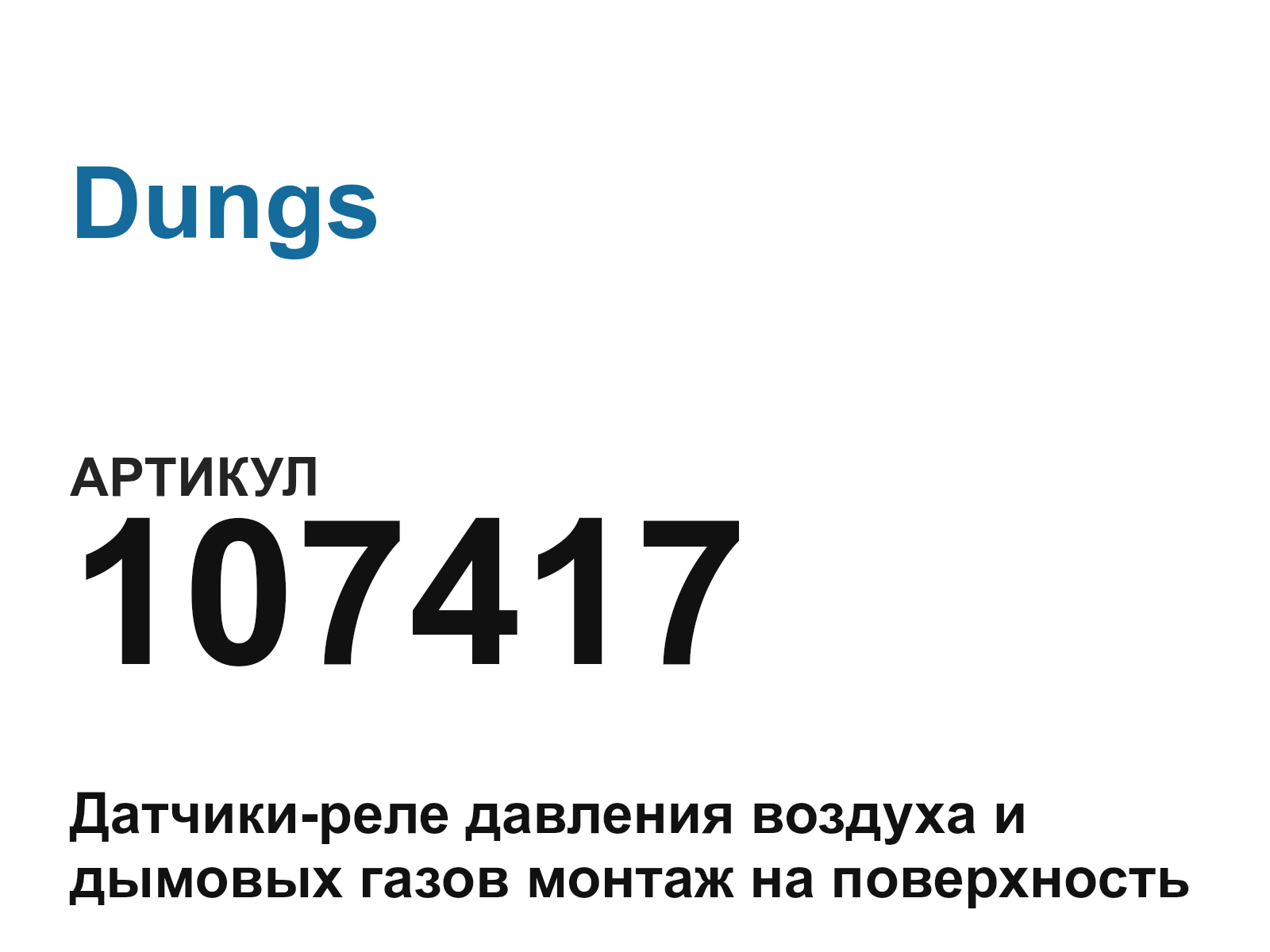 Dungs 107417 (107417)