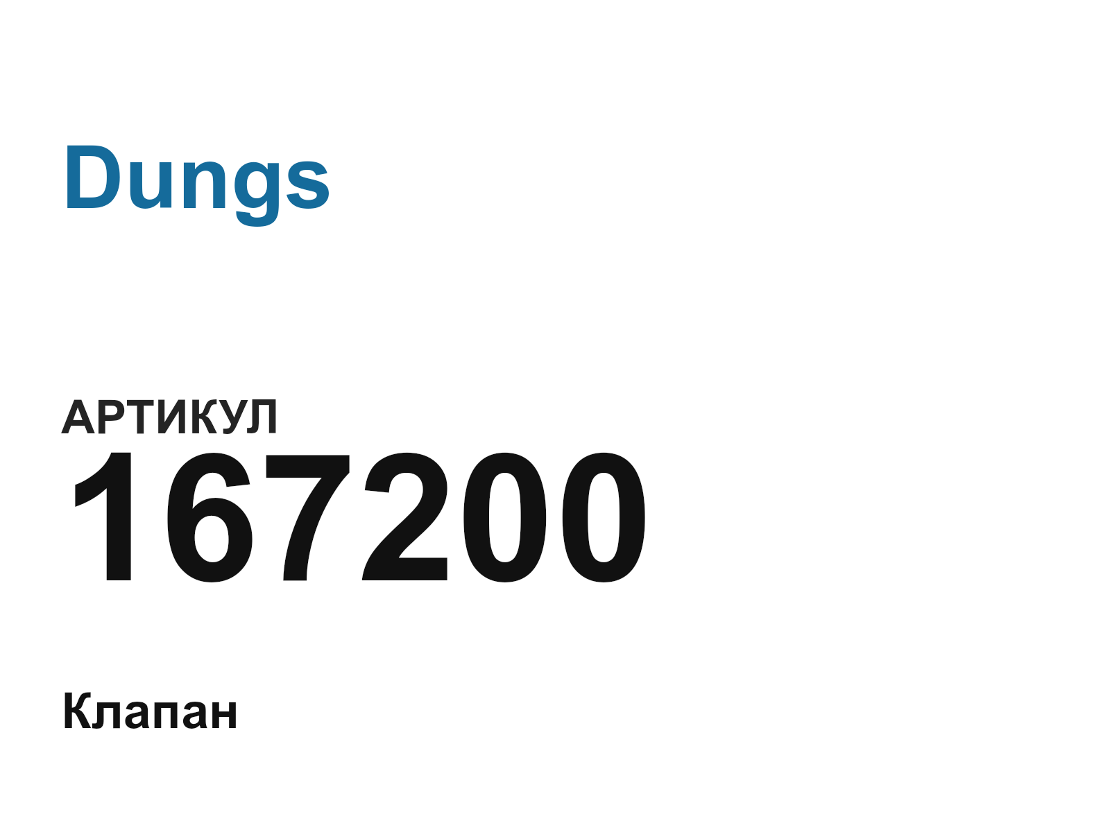 Dungs 167200 (167200)