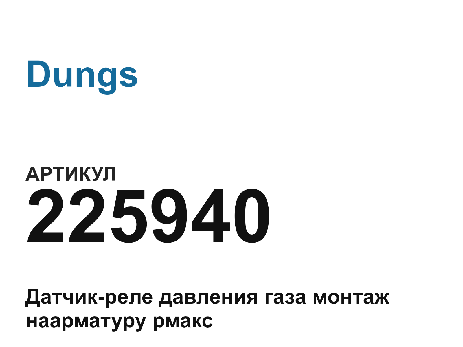 Dungs 225940 (225940)