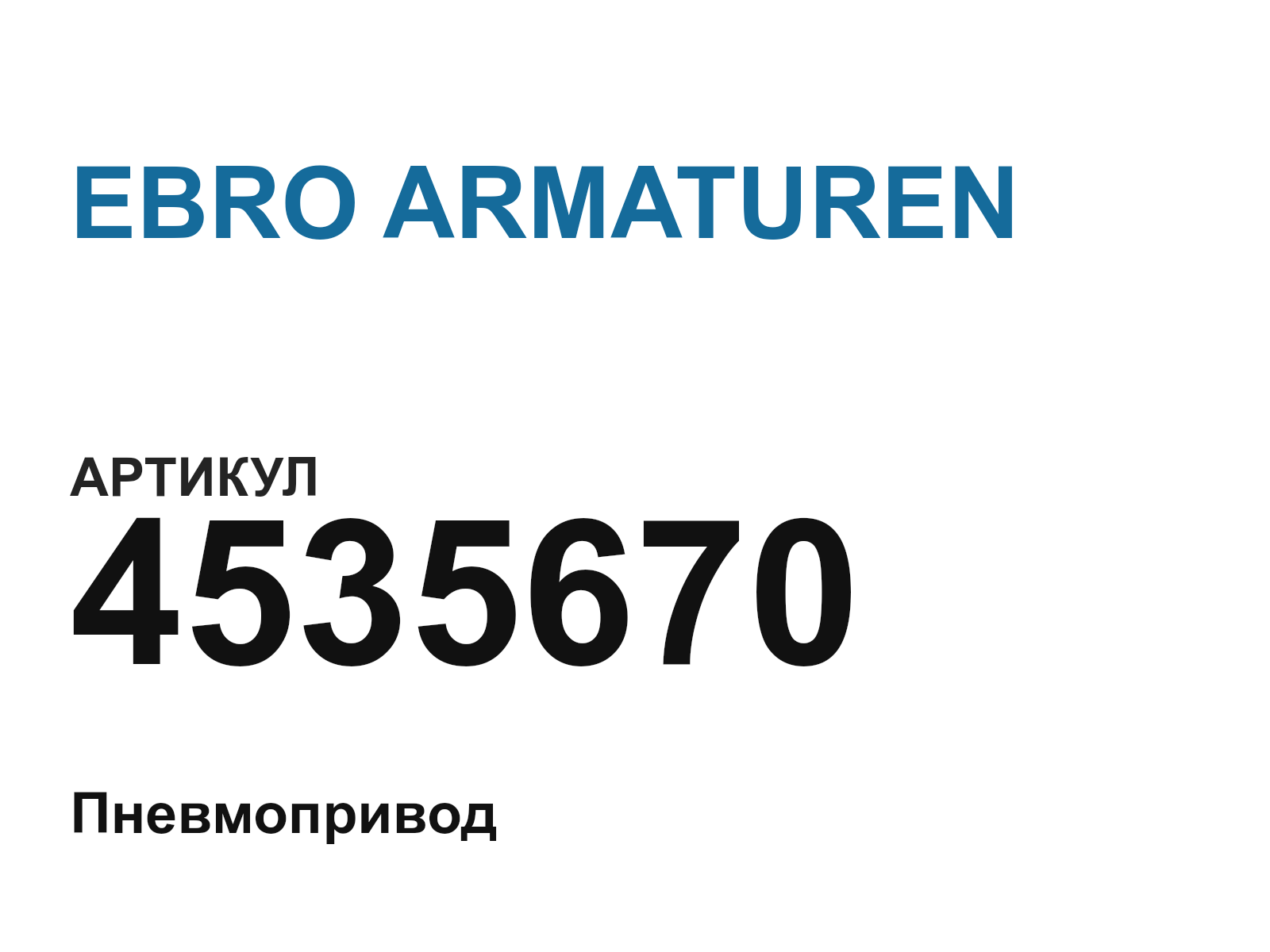 EBRO ARMATUREN 4535670 (4535670)