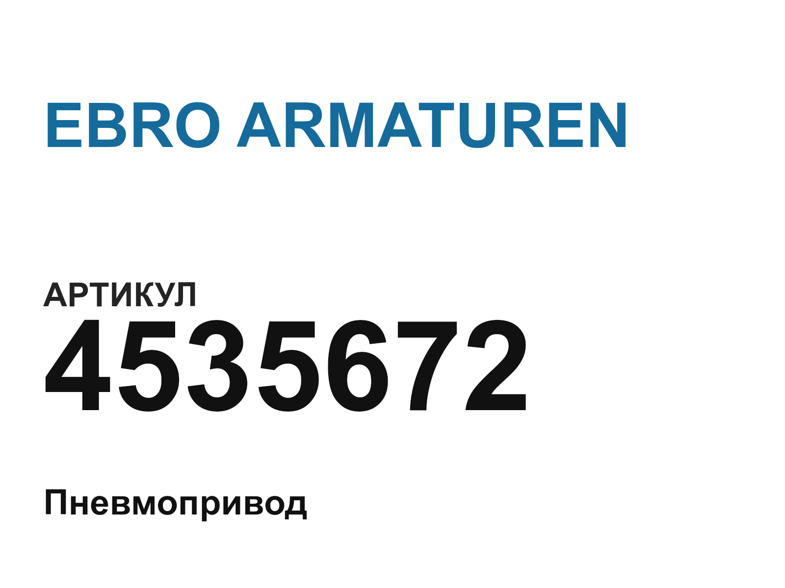 EBRO ARMATUREN 4535672 (4535672)
